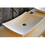 Livingroc vasque salle de bain en pierre 60x40 marbre a?gyptien - esna