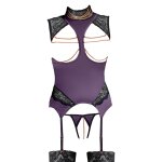 Abierta fina gupire ouverte violet