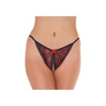 Amorable by rimba tanga ouvert - talle unique - noir / rouge