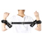 Bdsmaster attaches bras - poignets biceps noires