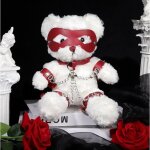 Bdsmaster ours peluche teddy bear bondage 31cm blanc