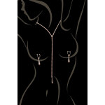 Be lily accessoires bijoux de corps, pinces de seins goutte et tour de cou chainette