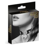 Bijoux pour toi collier en cuir noir sm avec pendentif cadenas coeur argenté noir Bijoux pour toi collier en cuir noir sm avec pendentif cadenas coeur argenté noir