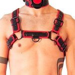 Brutus harnais puppy harness noir - rouge rouge