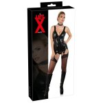 Bustier noir latex noir