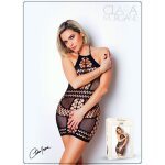 Clara morgane petite robe noir en résille - le numéro 1 noir Clara morgane petite robe noir en résille - le numéro 1 noir