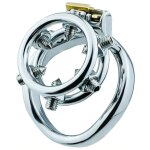 Cocklock cage de chastet en mtal annel pics 3. 5 x 3. 2cm