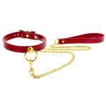 Collier - laisse taboom rouge