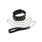 Collier rimba avec rivets et chaîne Collier rimba avec rivets et chaîne