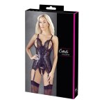 Cottelli lingerie bustier noir avec jarretelles amovibles noir