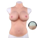 Crossgearx buste entier seins réaliste coton - col haut - bonnet e Crossgearx buste entier seins réaliste coton - col haut - bonnet e