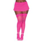 Dreamgirl bas nylon rose non coutures pour jarretelles rose neon
