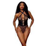 Dreamgirl body string rsille noire et chaines noir