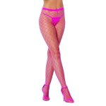 Dreamgirl collant sexy rose non rsille filet rose neon