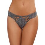 Dreamgirl tanga gris dentelle sexy ajouré sur l'avant gris Dreamgirl tanga gris dentelle sexy ajouré sur l'avant gris