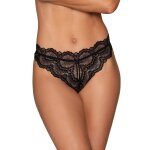 Dreamgirl tanga noir ouvert  l'entrejambe - dg1468blk noir