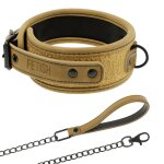 Fetish submissive origin collier doublé en néoprène avec chaîne Fetish submissive origin collier doublé en néoprène avec chaîne