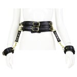 Fukr ceinture avec liens poignets belt wrist noire