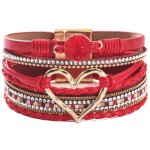 Joy jewels bracelet heart shape rouge