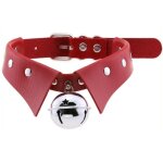Joy jewels collier ras de cou avec grelot jing rouge
