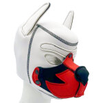 Kinky puppy cagoule puppy fox noprne blanc - rouge