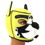 Kinky puppy cagoule puppy fox noprne jaune - blanc