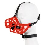 Kinky puppy muselière sm muzzle strap rouge Kinky puppy muselière sm muzzle strap rouge