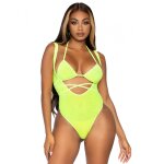 Legavenue 89284 haut bikini avec bodysuit vert fluo