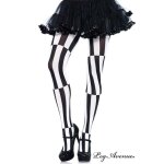 Legavenue collant illusion optique - leg avenue 7904 noir et blanc