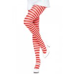 Legavenue collant rayures 2 tons blanc / rouge