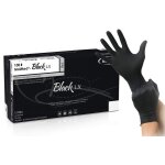 Maimed gants en latex non poudrs black lx noir x100