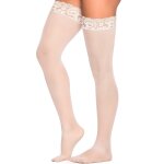 Mapal bas nylon blancs autofixants jarretires dentelle - mal1094wht blanc