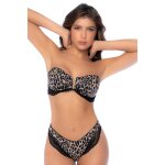 Mapalé bikini bandeau léopard avec dentelle Mapalé bikini bandeau léopard avec dentelle