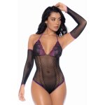 Mapal body noir et violet et mitaines amovibles noir / violet