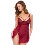 Mapal nuisette et string couleur framboise rose