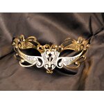 Masque vnitien gaia rigide dor avec strass - hmj - 061b gold / or