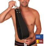 Mr sling set de 2 supports pieds en cuir pour sling + 2 mousquetons - 60cm - the red