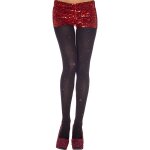 Music legs collant opaque noir avec petits brillants - mh37002blk noir