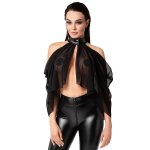 Noir handmade bolero opium f349 en tulle noir