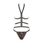 Obsessive ensemble tigrita 2 pices set brown leopard