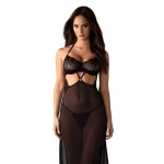 Obsessive iliosa nuisette et string - noirs noir