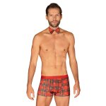 Obsessive mr merrilo - boxer et noeud papillon rouge rouge