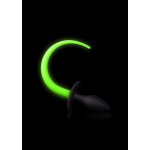 Ouch fluo queue plug flo - glow in the dark - neon green / black