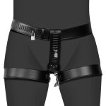 Ouch! xtreme ceinture de chasteté femme cuir pu attaches jambes Ouch! xtreme ceinture de chasteté femme cuir pu attaches jambes