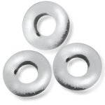 Oxballs fat willy - 3 - pack jumbo cockrings - clear
