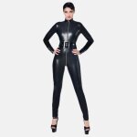Patrice catanzaro combinaison sweety faux cuir noir