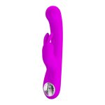 Pretty love lamar - vibrateur lapin avec affichage digital led - violet