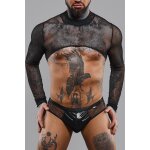 Regnes crop top tulle noir transparent noir Regnes crop top tulle noir transparent noir