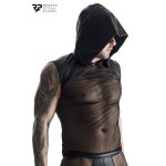 Regnes t - shirt  capuche en mesh noir