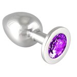 Rimba anus piquet grand avec cristal mauve l